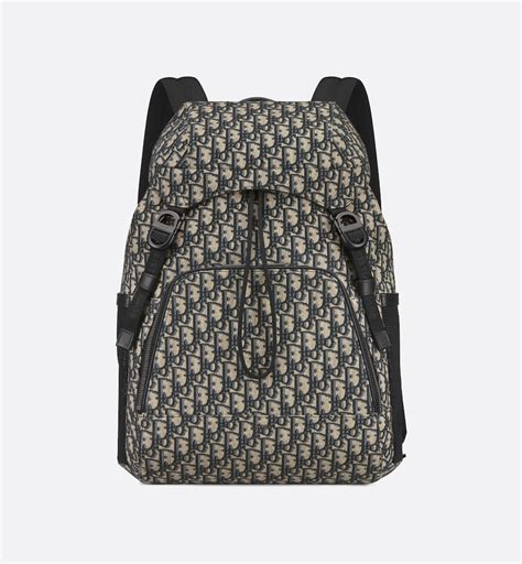 Dior 8 Backpack • Black Dior Oblique Jacquard – Curated Sense